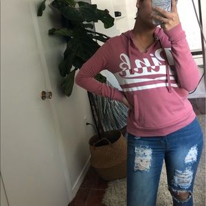 Pink hoodie